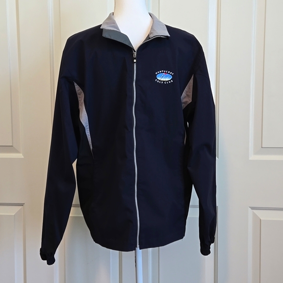 MEN'S FOOTJOY DRYJOYS NAVY GOLF JACKET SIZE SMALL - Picture 1 of 13